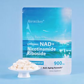 Abronikey NAD  Supplement With NicotinamideRiboside,Resveratrol,Quercetin  NR900 By NZEN 80 Capsules