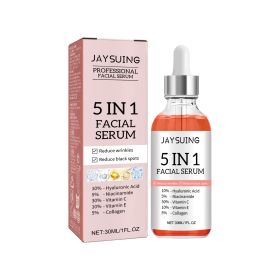 5 In 1 Facial Serum,30 Vitamin C Face Serum,Anti Aging Reduces Wrinkles Hydrating Collagen Facial Serum With Niacinamide,,Hyaluronic Acid, Vitami