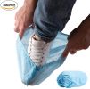 300 Pack of Disposable PP Shoe Covers Blue Shoe Protectors Premium Quality Protective Shoe Covering Recyclable Boot Covers Non-Slip Heavy-Duty Thick P