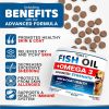 2 Pack Omega 3 Fish Oil for Dogs Skin and Coat Supplement Dry & Itchy Skin Relief Treatment Allergy Support Dog Anti Shedding Treats Shiny Coats EPA &