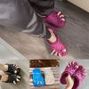 7 pcs Foot Thumb Hole Shoe Accessories Charms,Funny 3D Silicone