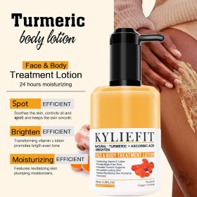 AILKE Natural Turmeric Skin Care Range, Lightening, Cleaning Skin, Moisturizes, Remove Acne and Pimples, Refining Pores (Color: 1 Bottle Lotion)