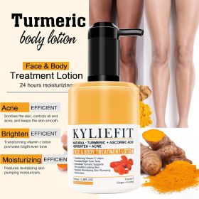 Organic Turmeric Skin Care Kit, Brighten, Remove Darkness, Lighten, Hydration, Exfoliate, Even Skin Tone, for Private Label (Color: 1 Bottle Lotion)