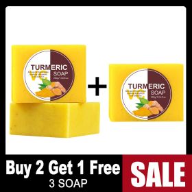 AILKE Turmeric Set, Whiten, Even Skin Tone, Hydrate, Removes Dark Spots, Lifts Dull Skin, Oil Control, Moisturize, Youthful Skin (Color: Buy 2 Get 1 Free)