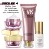 AILKE Whitening Anti-wrinkle Freckle Face Cream With Collagen Hyaluronic Acid Rose Skin Care Women Korean Facial Moisturizer Set