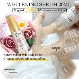 AILKE Whitening Moisturizing Korean Facial And Body Lotion Reduce Melanin Wrinkles Vitamin C Dark Spot Remover Skin Care Cream (Color: 20ml whitening serum)