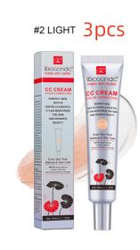 Centella Asiatica CC Cream Concealer Invisible Pores (Option: 2 Light Color-3PCS)